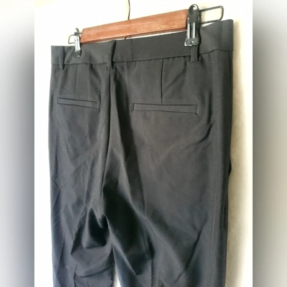 Banana Republic Black Stretch SCULPTED BOOTCUT Pants Size 4 TALL #812666 RT$100